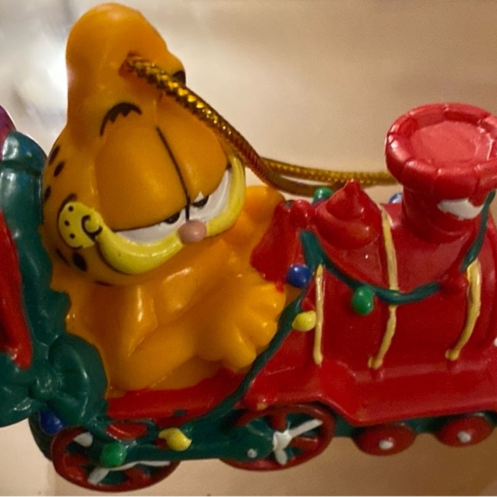 New Vintage Garfield “North Pole Express” Christmas Ornament
